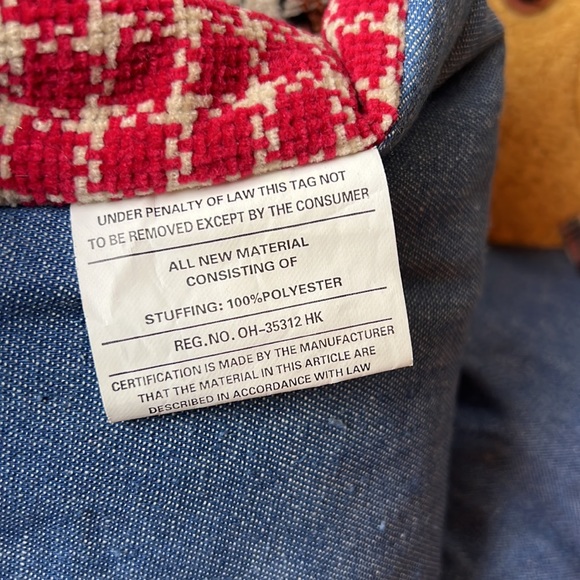 Brand new Patchwork Teddy Bear Quilt and Pillow for Baby Toddler or Child’s Room - Picture 8 of 9